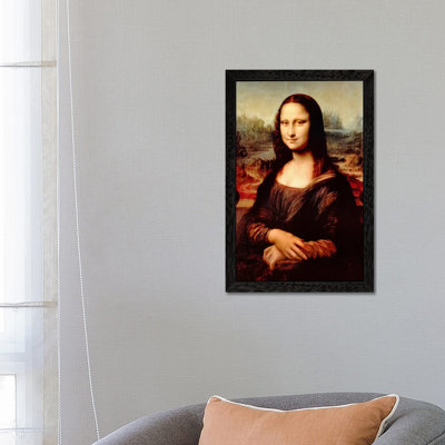 Mona Lisa by Leonardo Da Vinci - Floater Frame Painting on Canvas