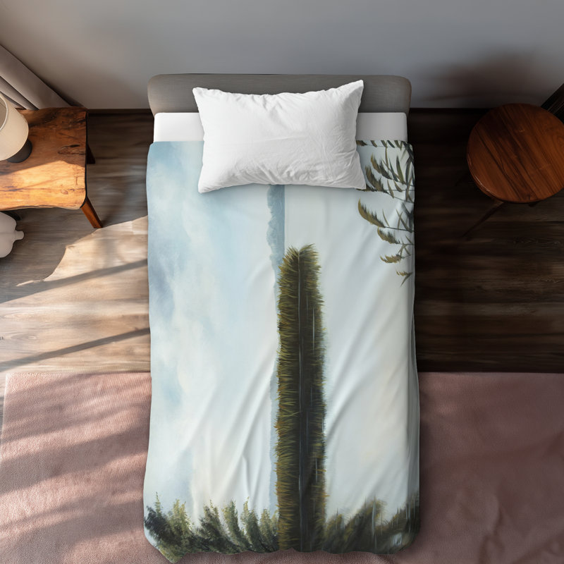 Quiet Lake Contemporary Duvet Cover - Elegant Home Decor