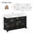 Scarlett 60'' Double Bathroom Vanity with Engineered Stone Top-730037603