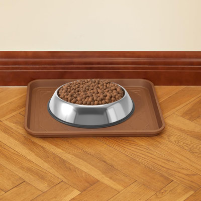 Door mat Tray, 16.7 x 12.8 inch , Waterproof Shoe Tray for Indoor and Outdoor, Boot Tray, Pet Food mat Tray, Doormat