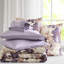 Lit d'édredon double en taupe double dans un sac, draps, 2 taies décoratives, 1 drap plat, taies d'oreiller ajustées, imprimé en microfibre, aquarelle florale, preuve avec rembourrage doux