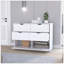 Commode 4 tiroirs, finition blanche-1475116583