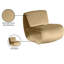Fauteuil d'appoint en velours Koco-1409356719