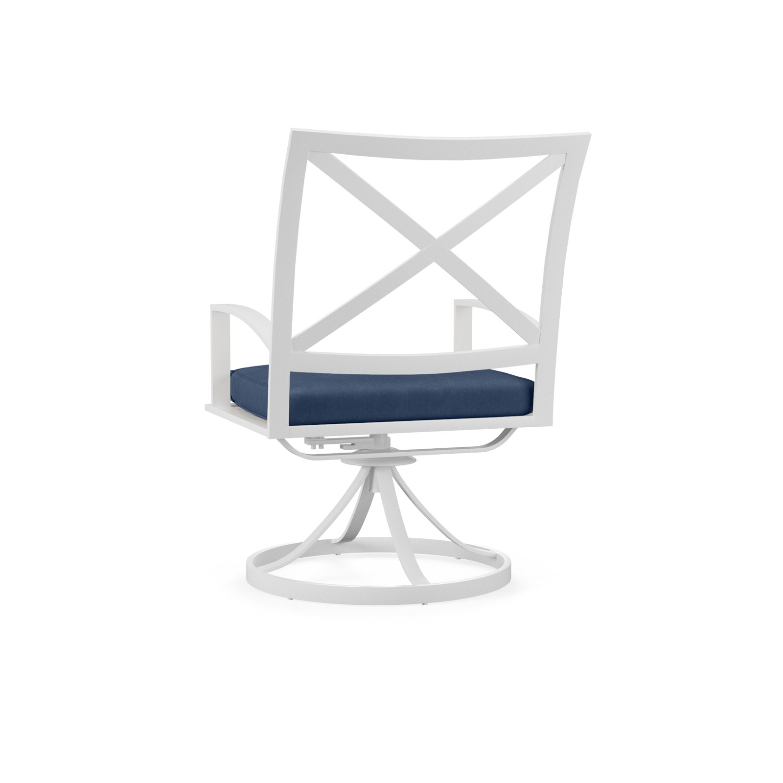 Bristol Swivel Sunbrella® Aluminum Patio Armchair, Spectrum Indigo Sunbrella®