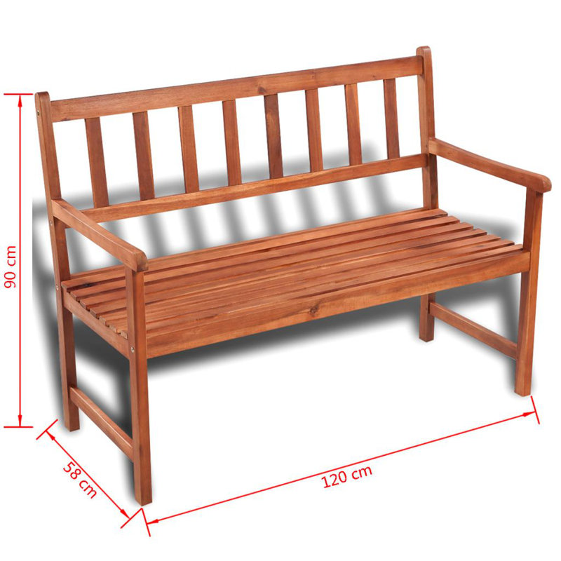 Manufactured Wood Wood Outdoor Bench