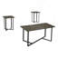 Ensemble de table, ensemble de 3 pièces, bout, salon, contemporain, moderne