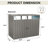 Campcraft 0.25Mm Color Steel Plate, Surface Protective Film, Two Daylight Windows, A Practical And Thoughtful Gift,Two Colors Can Be Freely Selected Storage Sheds-128704495
