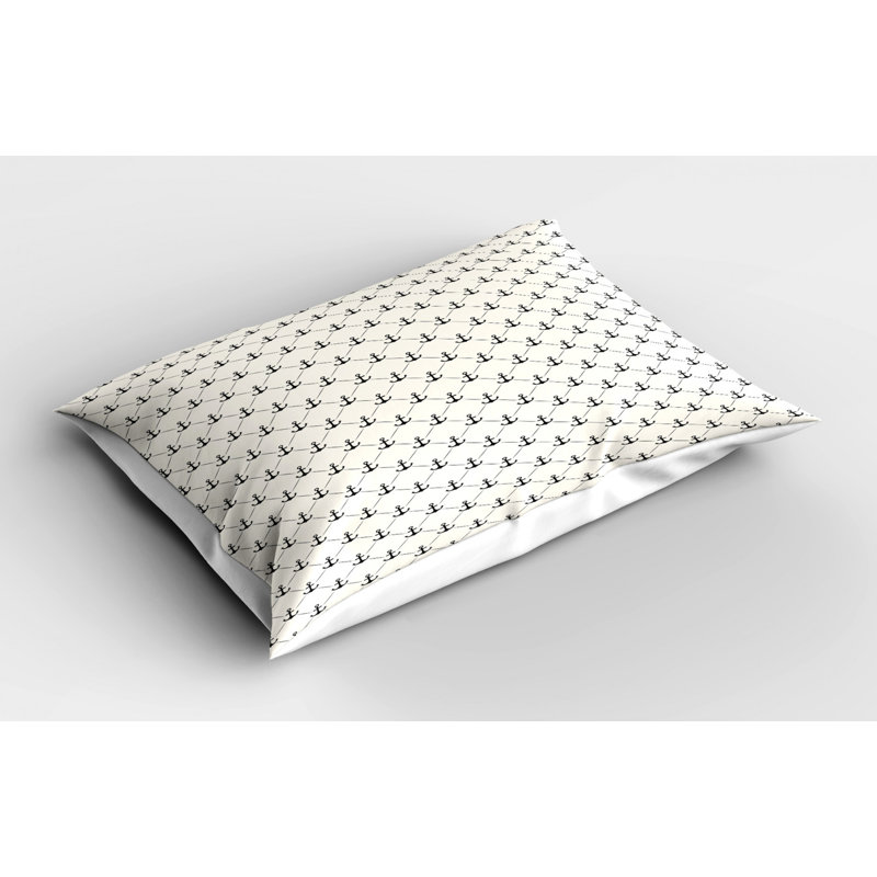 Retro Polyester Geometric Sham Set, Queen