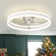 15.75" Low Profile Modern Style LED Ceiling Fan Light, APP+Remote Control, 6-Speed Fan, All Seasons