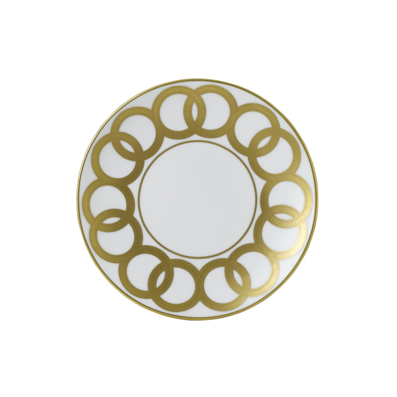 Riv Handmade Bone China Salad/Dessert Plate, White