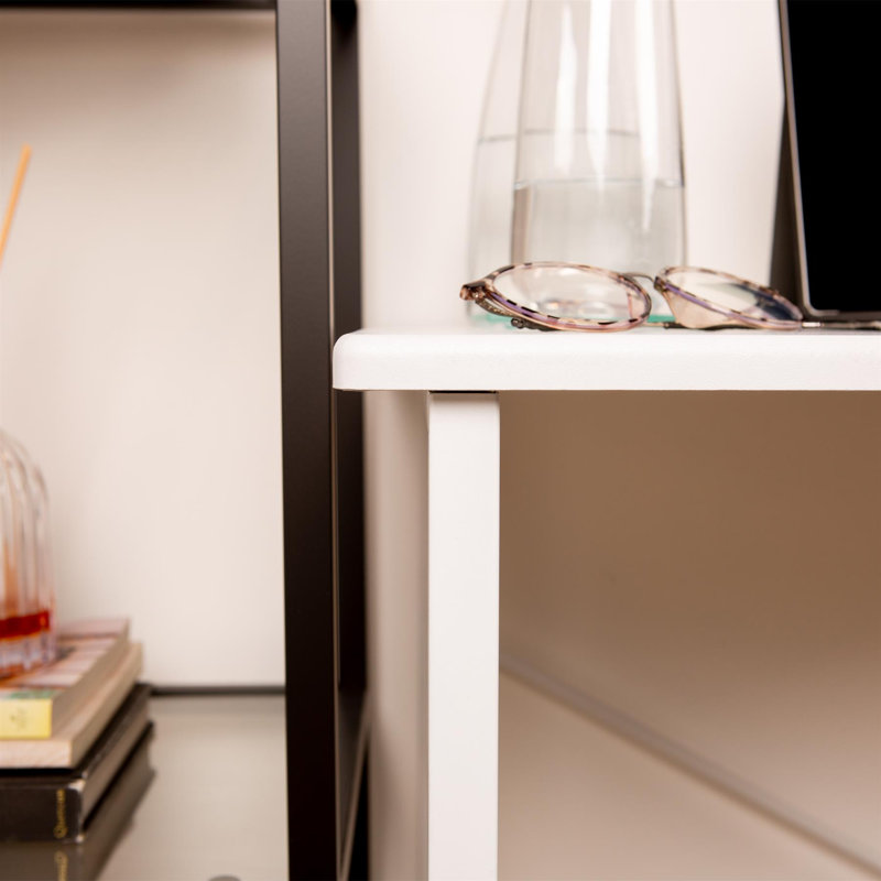 Harbour Housewares - Wooden Desk & Chair Set, White