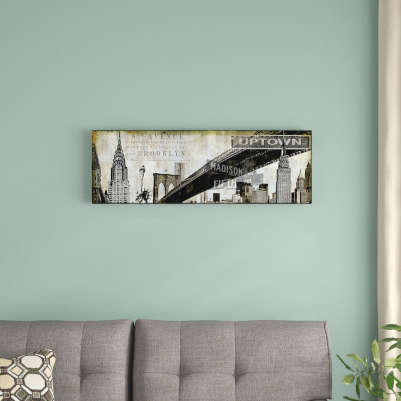 « ny perspectives », impression sur toile, H 16 po x l 48 po x P 1,5 po