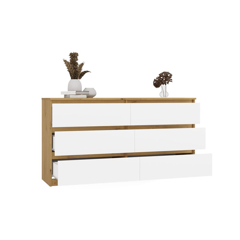 138cm W 6 - Drawer Chest of Drawers
