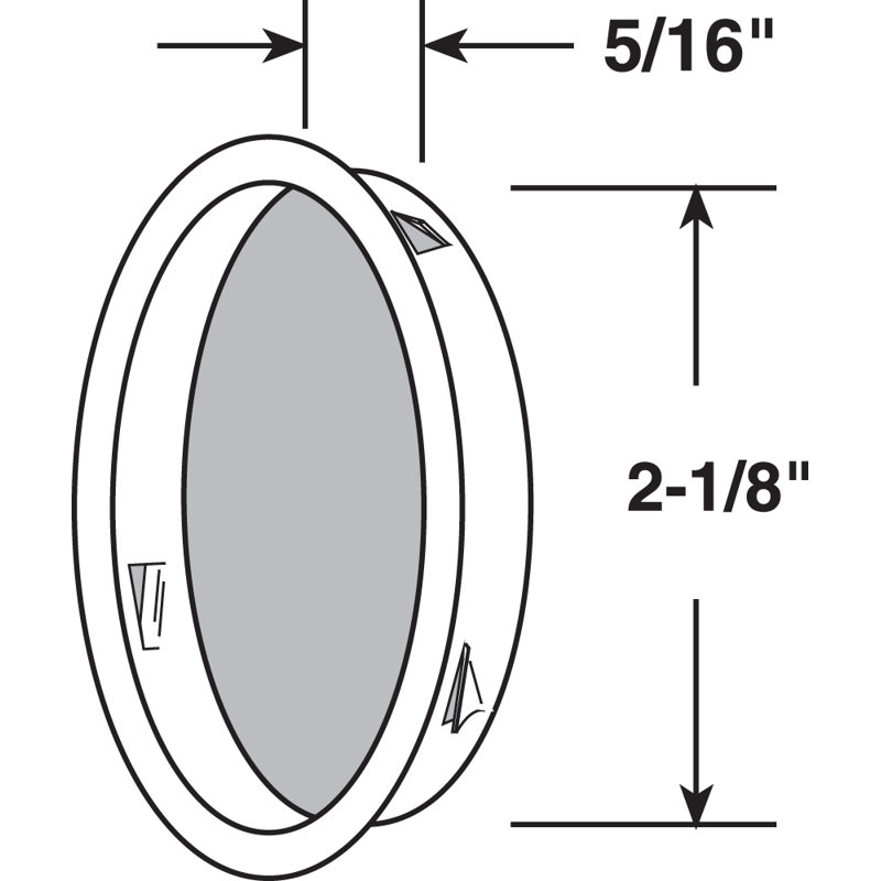 Poignée de porte de garde-robe Prime-Line