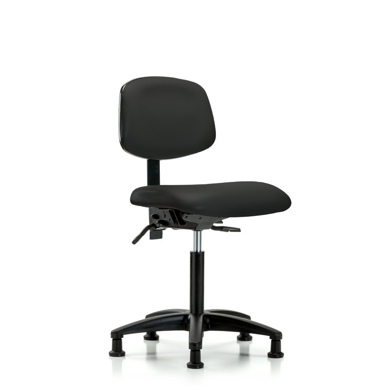Akron Task Chair, Black, Glides, Not Included