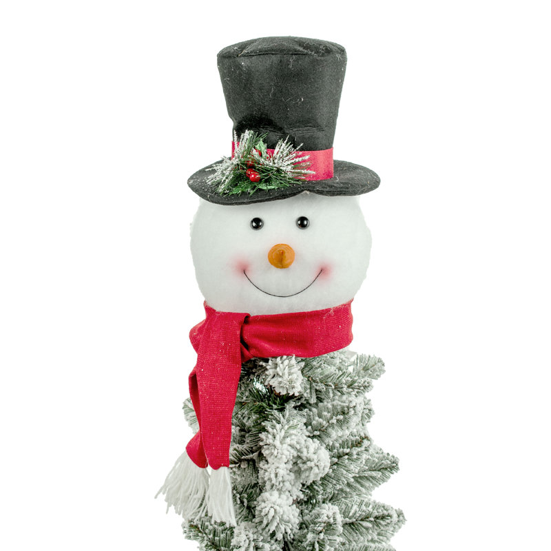 Surmatelas arbre bonhomme de neige avec chapeau