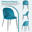 Chaise d'appoint rembourrée en velours Mashad-1464916478