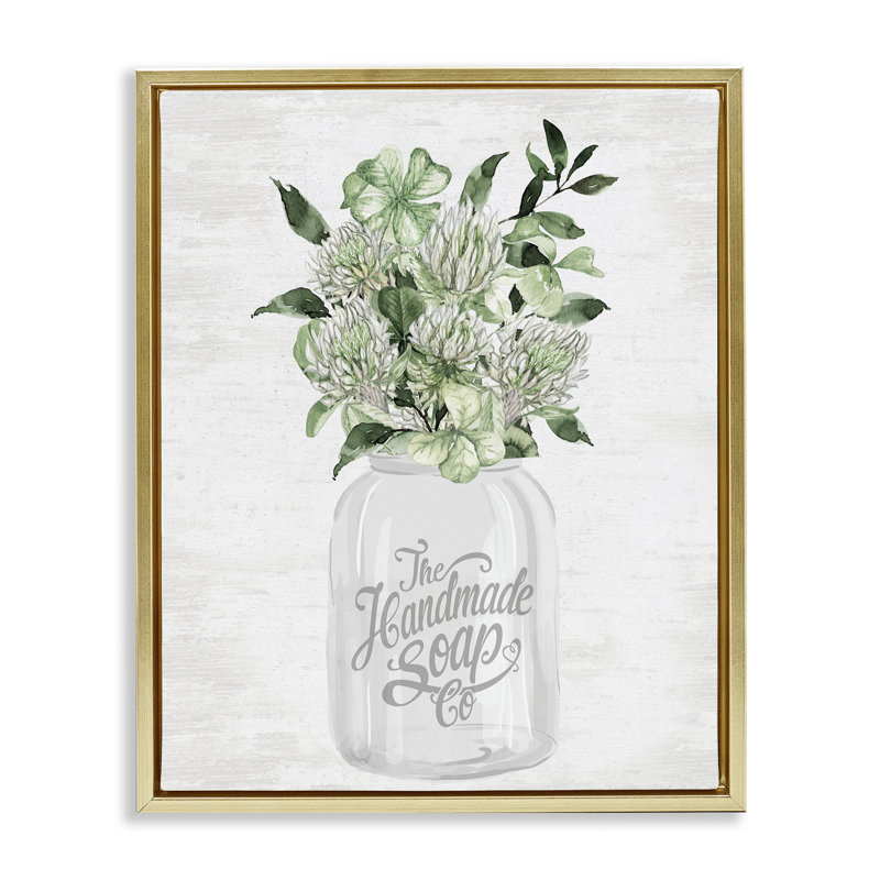 Cadre flottant au savon fait à la main Spring Botanicals, design par lettré et doublé, H 21 po x l 17 po