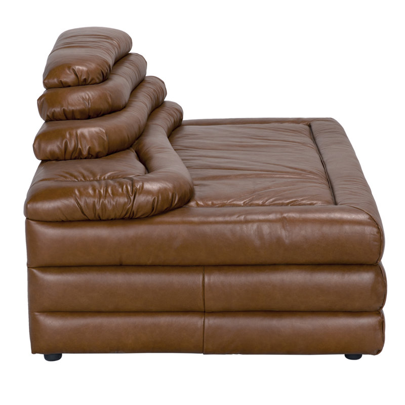 Bandera Sofa, Cl, Roche Tan Leather, Left Hand Facing