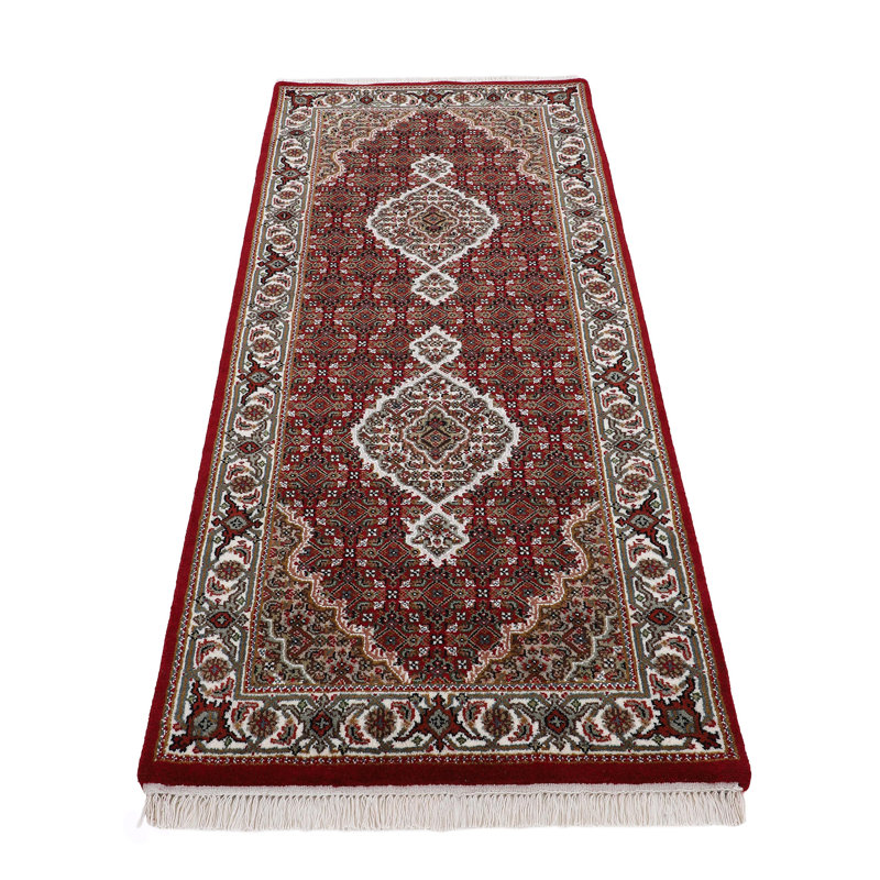Tabriz Mahi Oriental Wool Hand Woven Area Rug, Runner 80 x 250cm