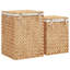 Amabelle Laundry Hamper and Waste Basket Set