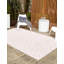 Tapis intérieur / extérieur en polypropylène tissé à la machine rose / beige-542033103