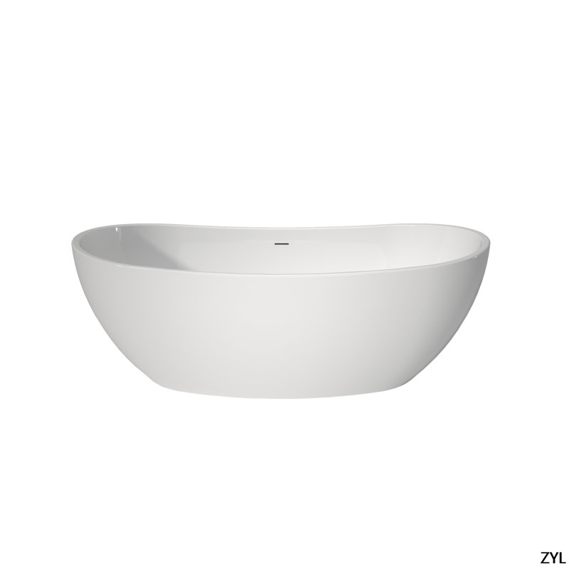 Acrylic Free Standing Tubs, Soaking Tubs,  Spacious Deep Soaking Bath Tubs,White