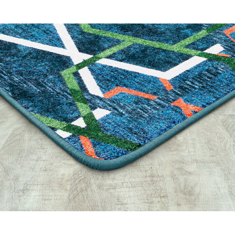 Tapis Double Helix par Joy Carpets, Rectangle 5 pi 4 po x 7 pi 8 po