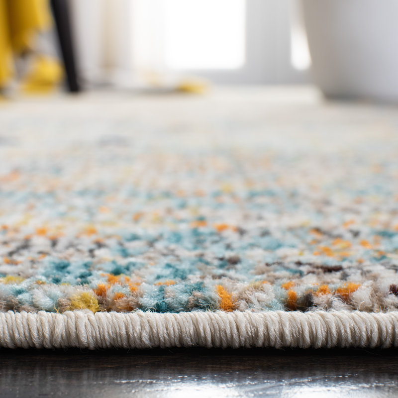 Riccio Beige/Gray Area Rug, Round 4'