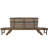Outdoor Daybed With Adjustable Sides - Protected Cushions, Brown/gray Patio Multifunctional Use And Style Gray Brown Finish