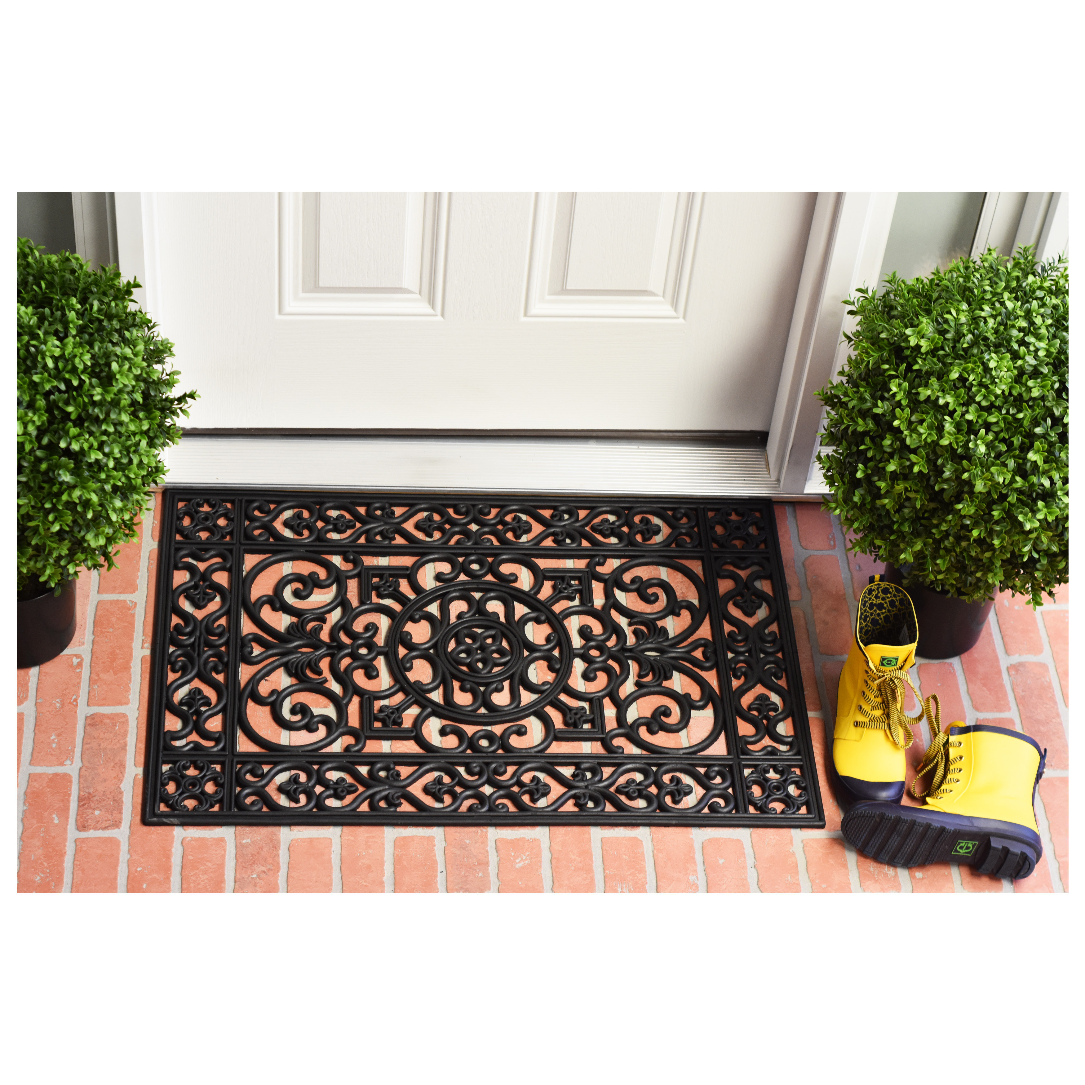 Fleur De Lis Living Agee Utopia Non-Slip Outdoor Door Mat & Reviews