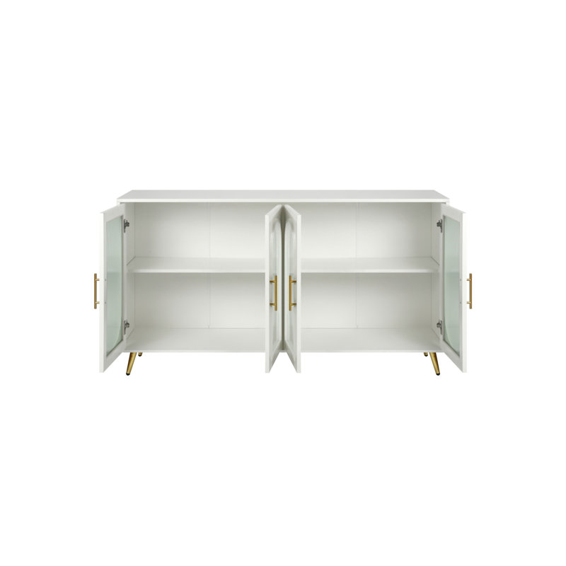 Meuble télé pour téléviseur de 65 pouces et plus, Blanc
