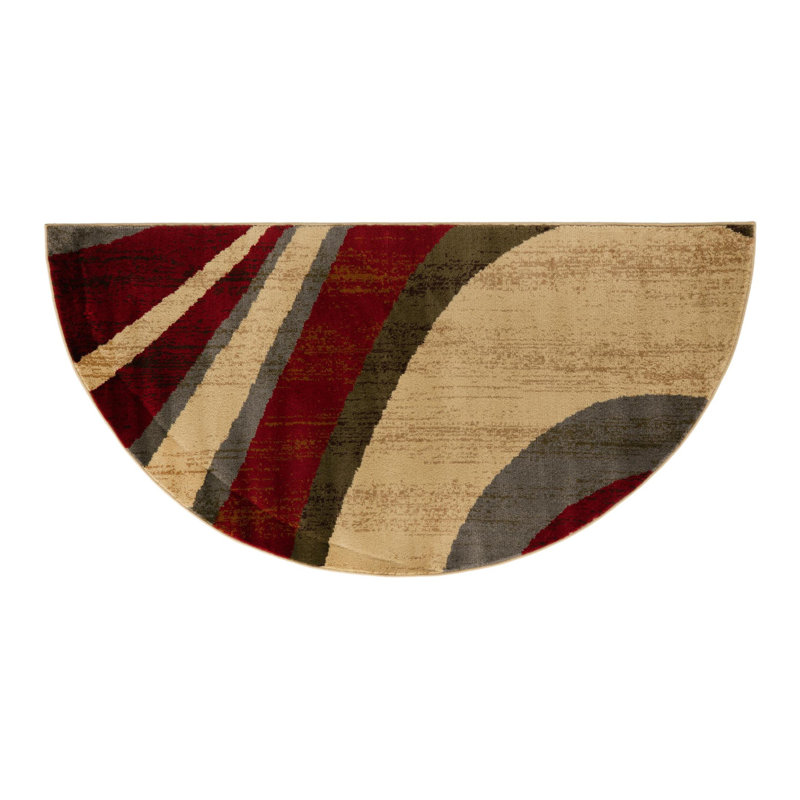 Ivetta Performance Abstract Indoor Rug, Hearth 3'1" x 6'1"