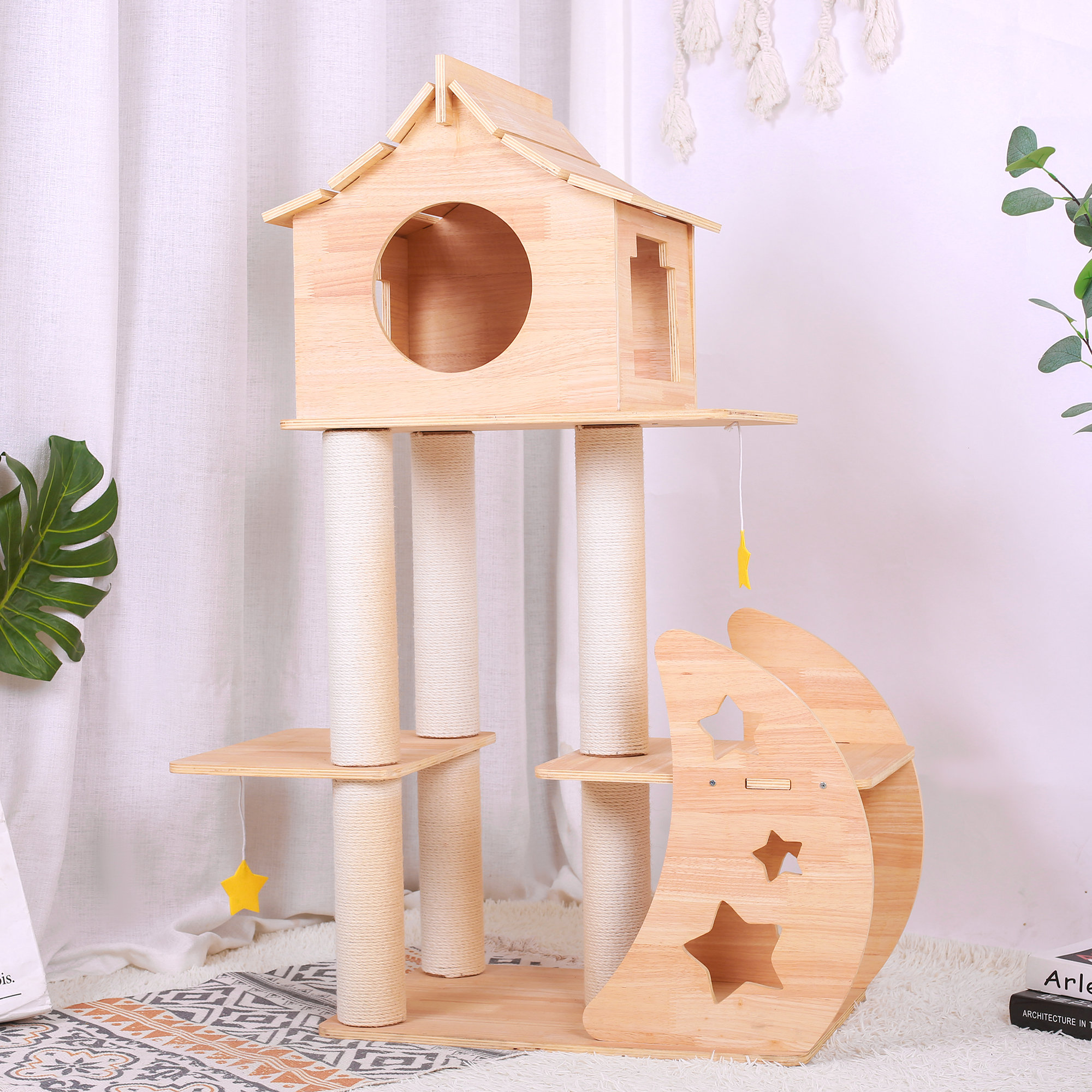 Tucker Murphy Pet™ Wooden Cat Tower Wayfair Canada