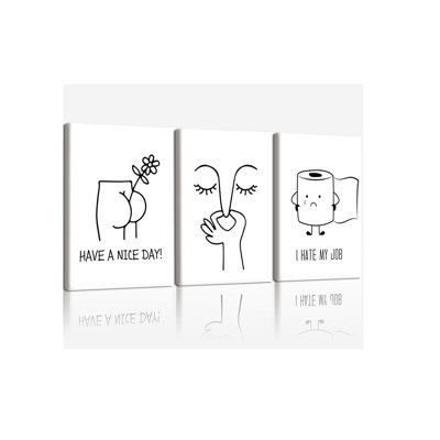 3 Piece Wrapped Canvas Wall Art