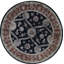 Hand-Knotted High-Quality Black Round Area Rug
