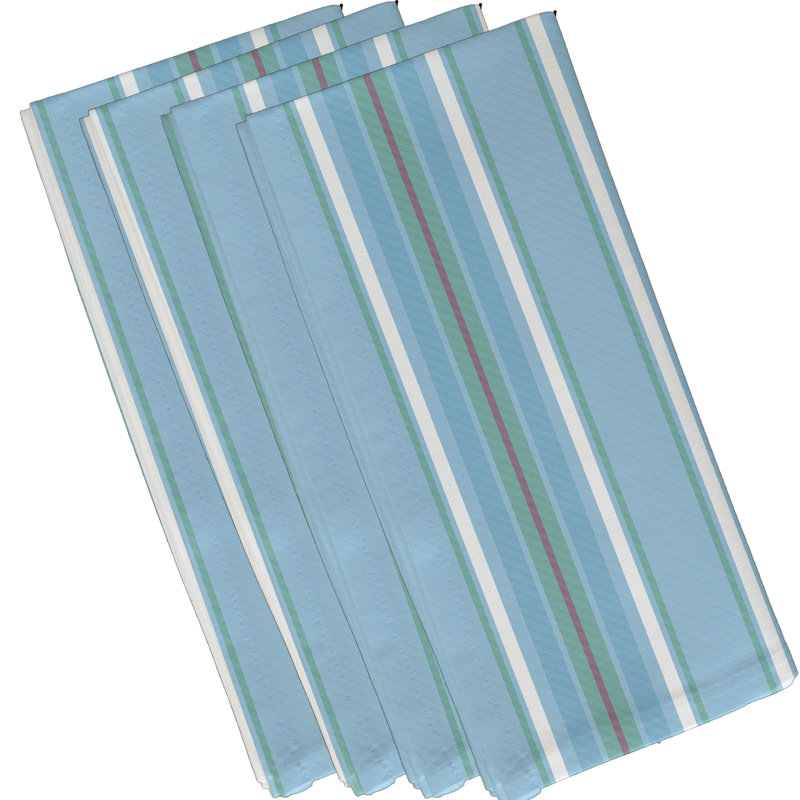 Ensemble de serviettes 4 pièces Alissiya, Bleu clair