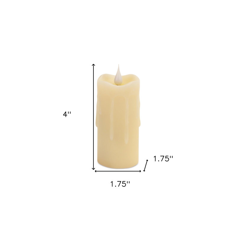 Set of Two Beige Flameless Votive Candle