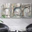 Watercolor Archures I, ensemble de 3 pièces encadrées sur toile-97913848-97913842