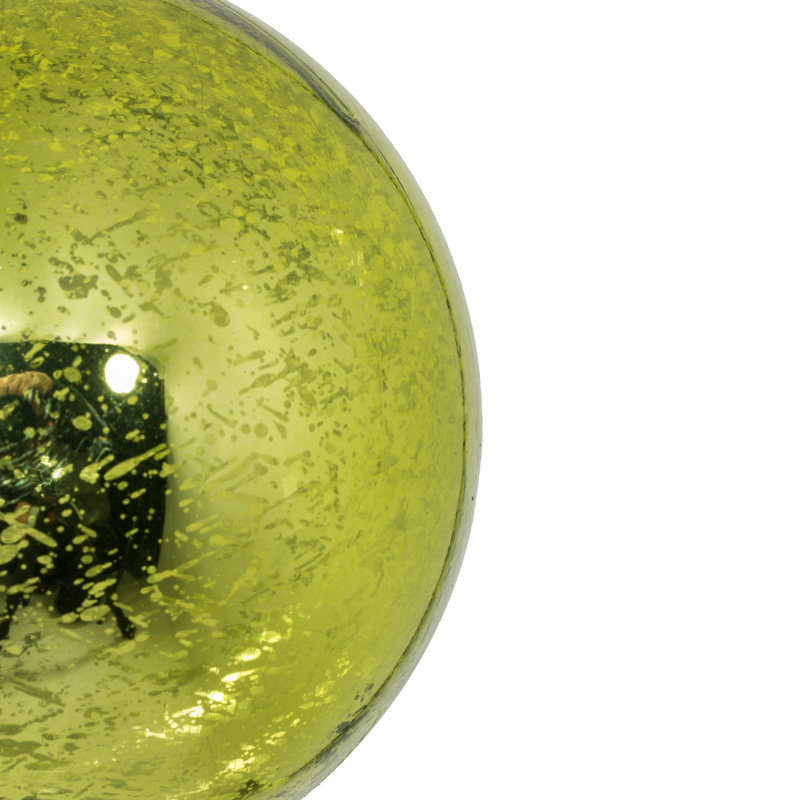 Shiny Mercury Ball Ornament, Lime