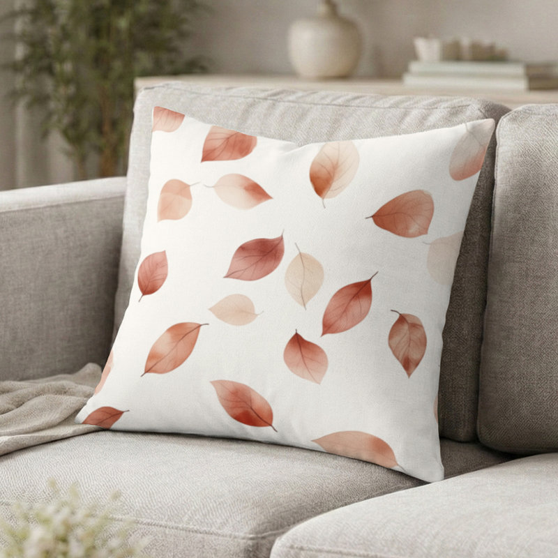 Coussin Floral, 16"H x 16"W