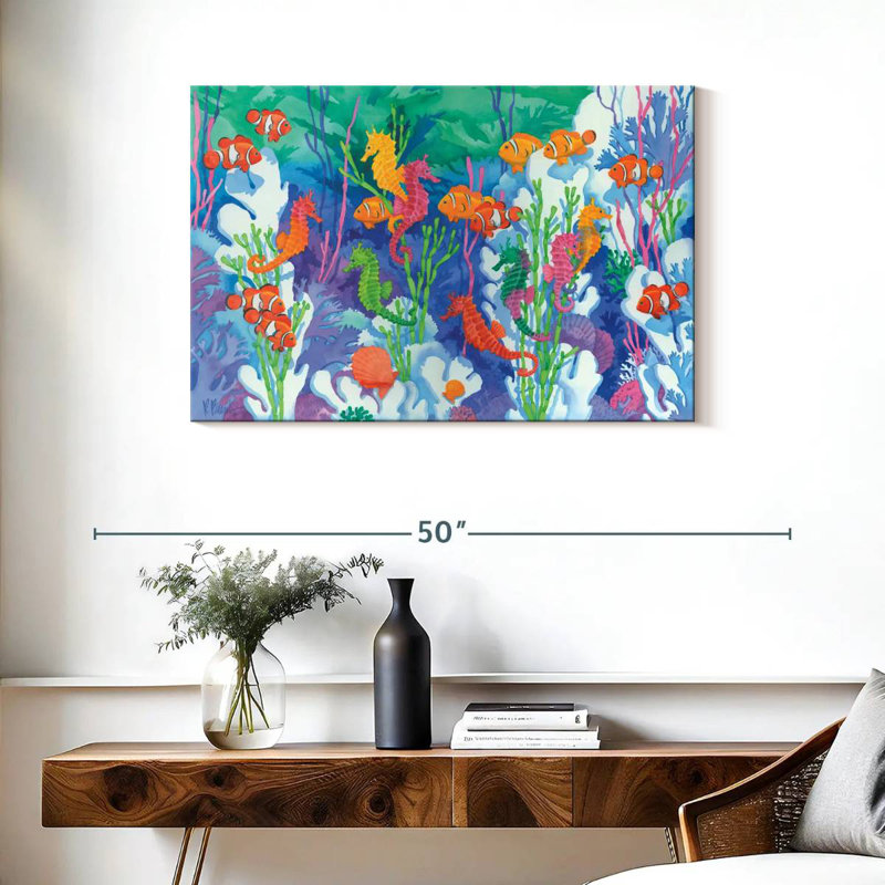 Brampt Seahorse Lagoon, 24" H x 36" W