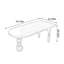 Table de salle à manger noire durable en bois de frêne-760189428
