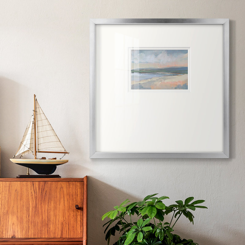 «Coastal Study Ipremium», reproduction encadrée, H 17 po x l 17 po, Silver Framed Paper