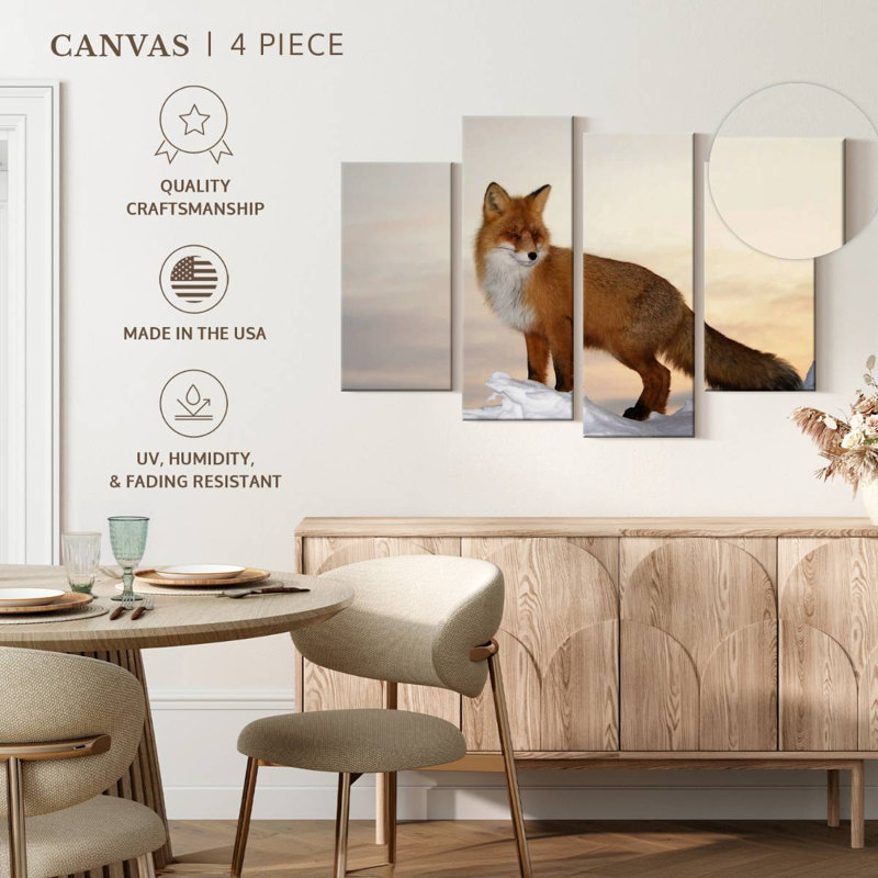 Brampt Majestic Fox, 48" H x 75" W