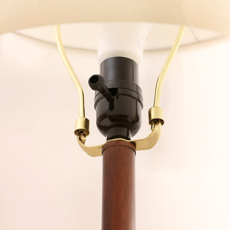 Lampe sur pied traditionnelle 62 po, Brun