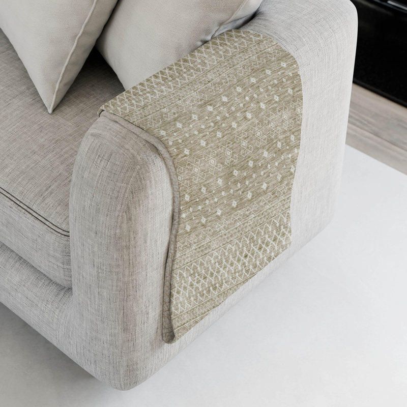 Jeté bohème Addison Sherpa ASB709, Taupe