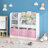Kids Bookcase And Bookshelf, Multifunctional Bookcase With 3 Collapsible Fabric Drawers, Bookcase Display Stand, Toy Storage Organizer For Bedroom, Playroom, Hallway (Bookshelf)-119143617
