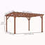 Pergola en bois, pergola d'extérieur