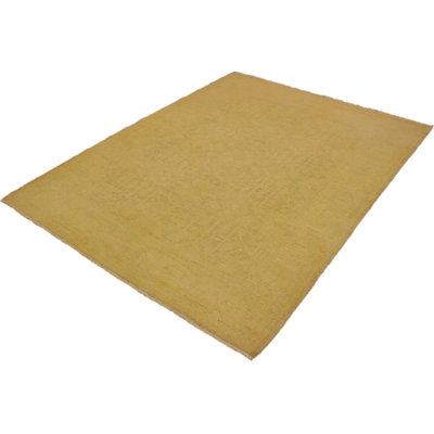 Tapis jaune 4 pi 11 po x 6 pi 4 po Aarav